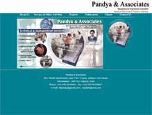 Tablet Screenshot of pandya-associates.com